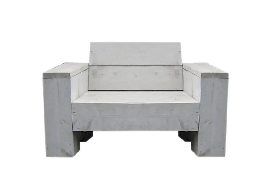 Steigerhouten tuinmeubelen lounge stoel vintage 100x86x73cm - Topprijs