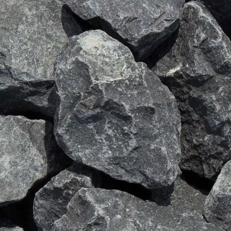 Siergrind breukstenen zwarte Basalt 1500kg. | Nog maar enkele beschikbaar