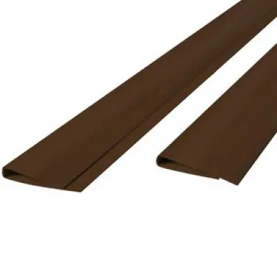 Snelle verzending | Tuinscherm pvc profiel bruin 200cm