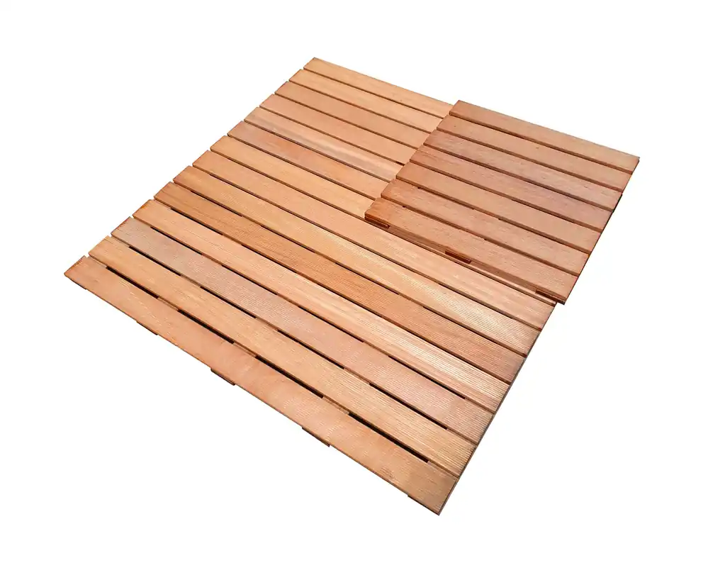 Koopje - Vlondertegels 100x100cm hardhout Bangkirai