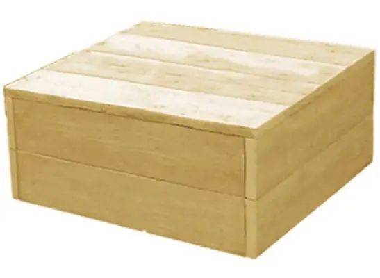 Goed beoordeeld | Steigerhouten hocker tuinmeubelen lounge 80x80x43cm