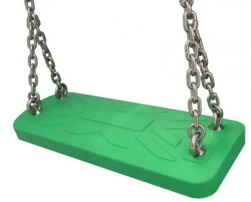 Rubberen schommel 45x16x4cm professioneel groen voor openbare speeltoestellen - Aanrader