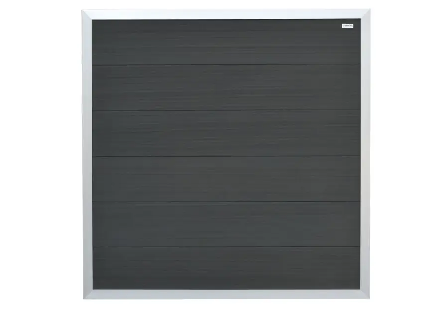 Tuinscherm antraciet schutting composiet 180x180cm | Pak je kans