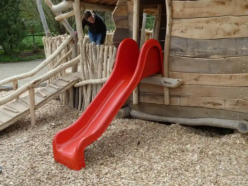 Glijbaan rood speeltoestellen speelplaats polyester 190cm | Expreslevering