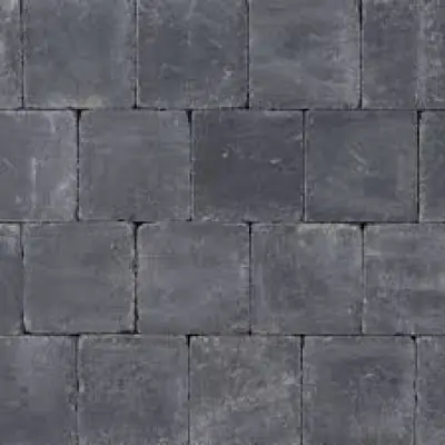 Trommelstenen of koppelstones antraciet 10x10cm (m2) - Nieuw binnen