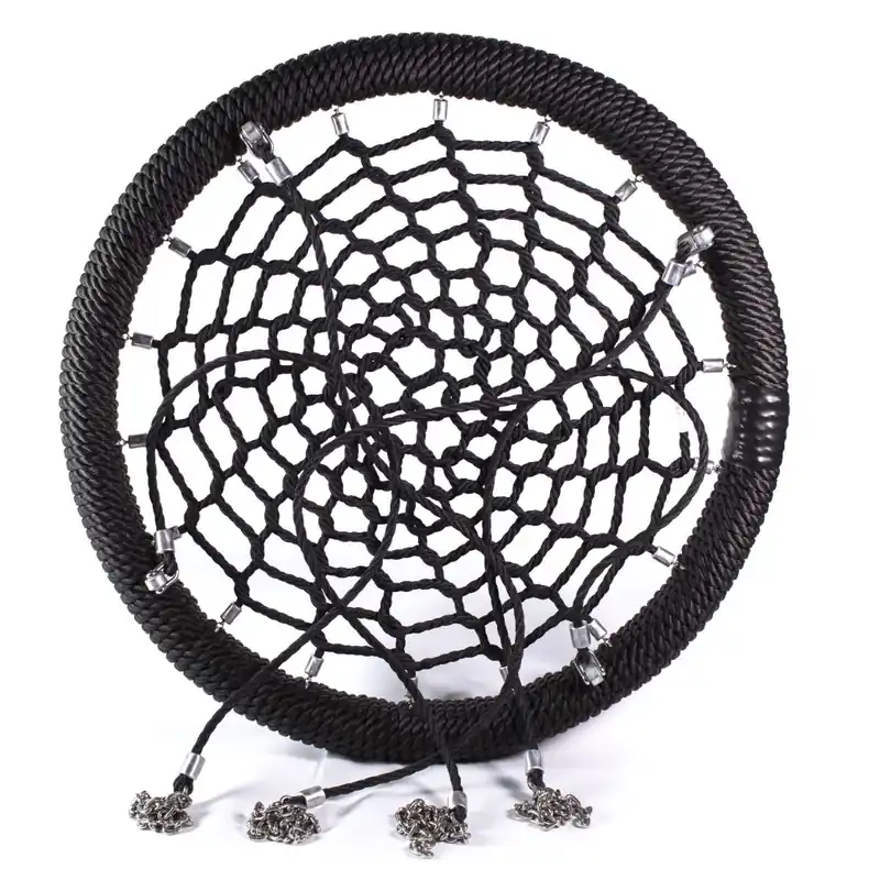 Nestschommel vogelnestschommel zwart voor openbare speelplaatsen 120cm - Korting