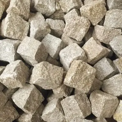 Nu kopen | Kinderkopjes kasseien geel per 1000kg / 5,5m2