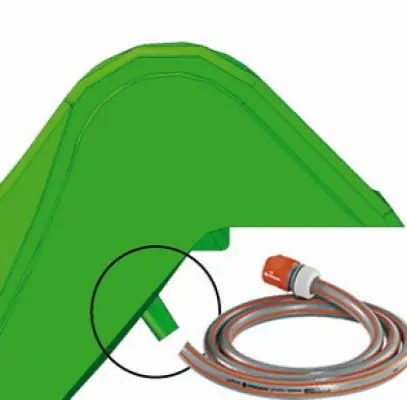 Rechtstreeks uit de fabriek - Glijbaan tuin groen 220cm voor houten speeltoestellen