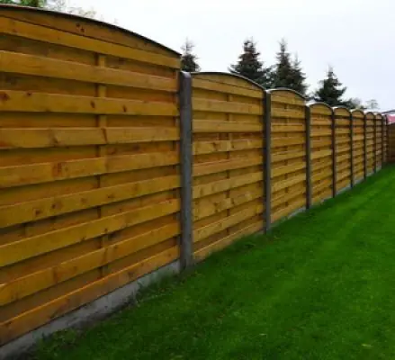 Populair bij klanten | Hout beton schutting schuifsysteem toog 220x197cm (per set)