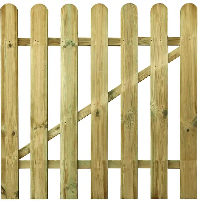 Deal | Tuinhek poortje dubbel grenen hekwerk 80x300cm