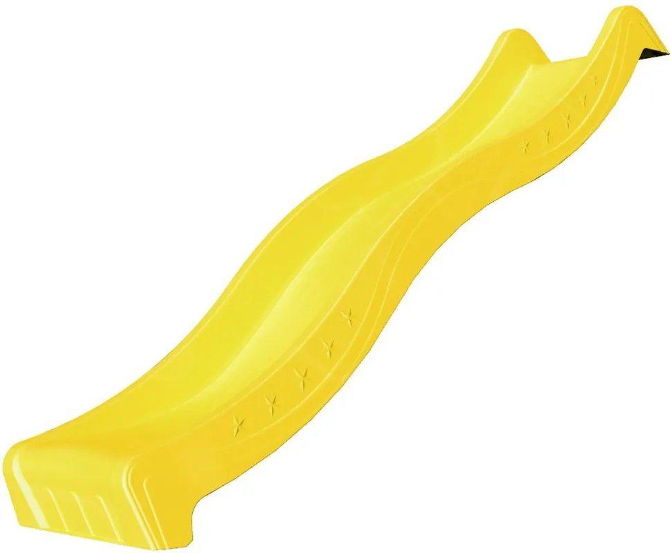 Uitverkoop | Glijbaan tuin geel 220cm voor houten speeltoestellen