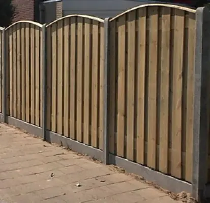 Premiumkwaliteit | Hout beton schutting per complete set 200x190cm 15pl. toog