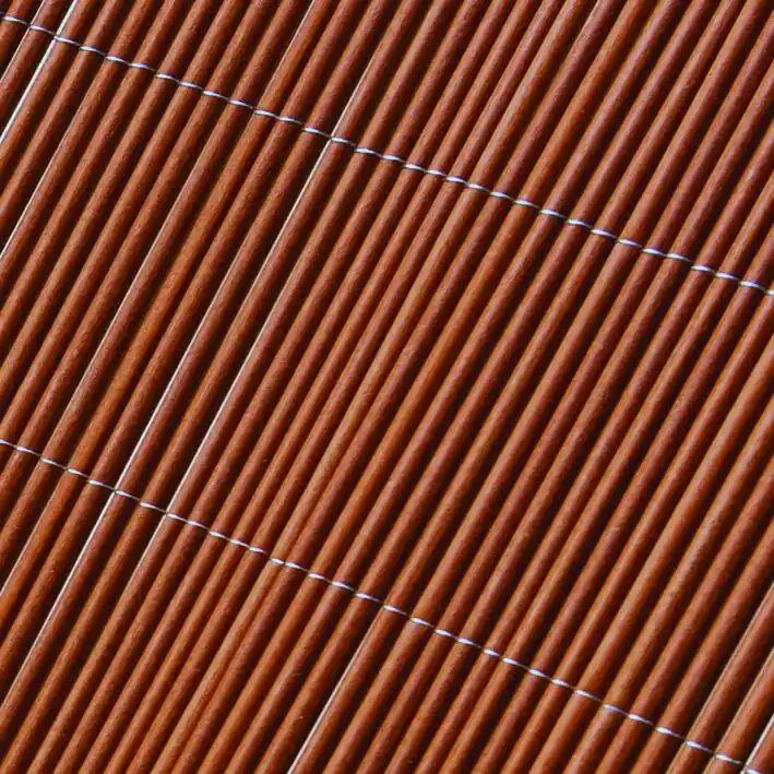 Wilgenmatten composiet balkonscherm roodbruin 1x3m | Nieuw binnengekomen