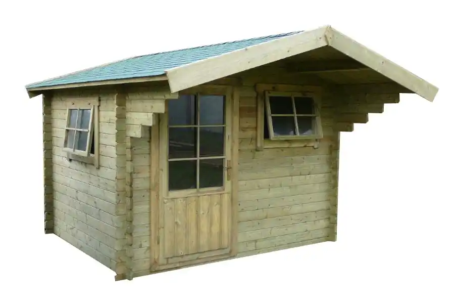 Houten tuinhuisje blokhut Ipswich 300x250cm | Trending