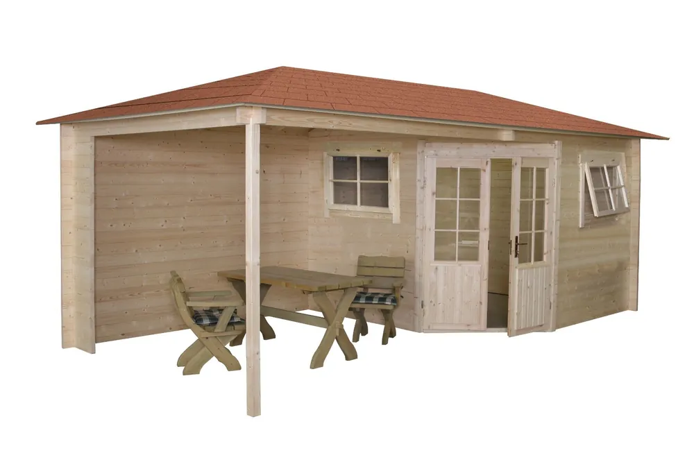 Blokhut tuinhuisje Wembley schilddak 500x250cm - Verlaagde prijs