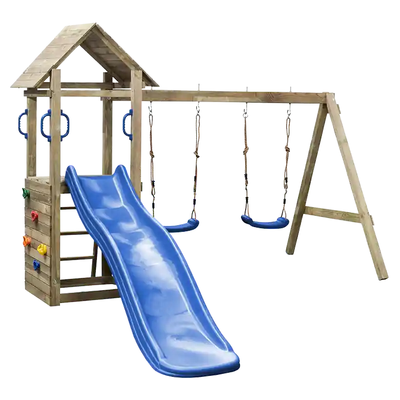 Houten speeltoestel houten schommel Marta 300x235x210cm | Uitverkoop