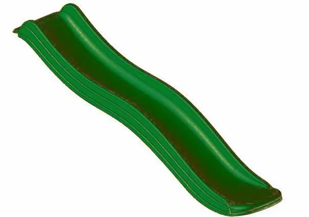 Favoriet van klanten | Glijbaan tuin groen 175cm voor houten speeltoestellen