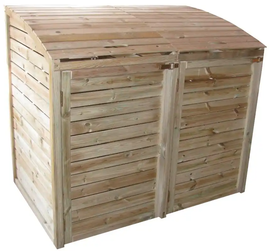 Scherpe prijs - Kliko ombouw container ombouw klikoberging klikokast containerberging dichte achterkant 145x125x90cm