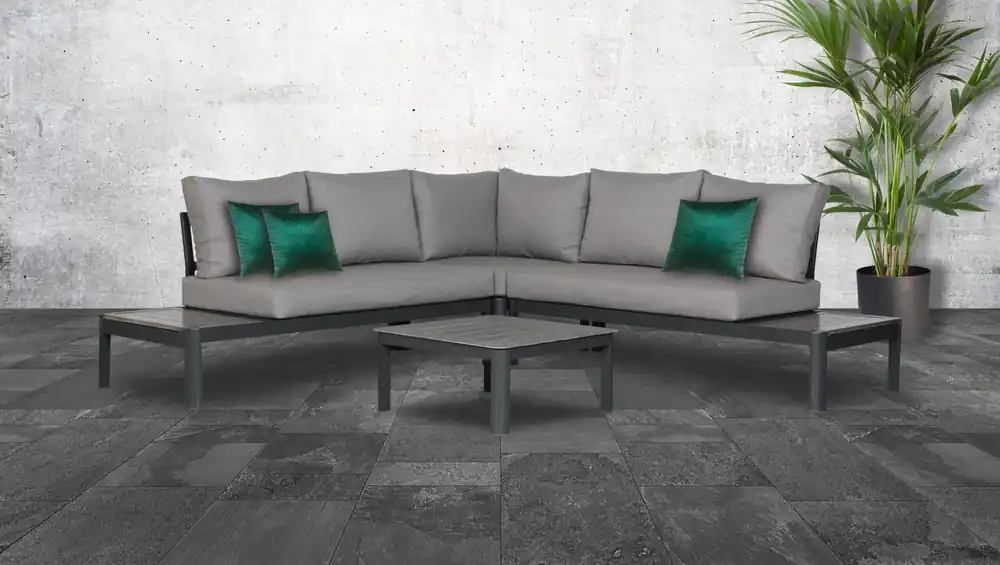 Aluminium loungeset Leroy 5 personen - Veilig winkelen