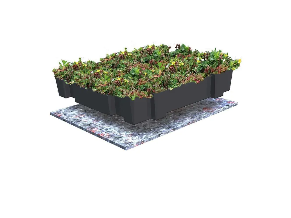 Bestel vandaag | Sedumdak groendak beschermdoek 13m2