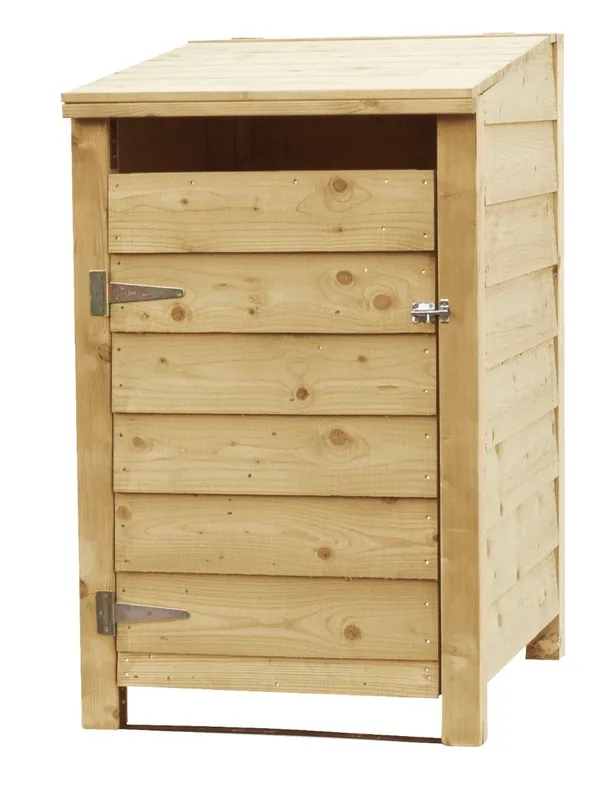 Kliko ombouw container ombouw klikoberging klikokast containerberging 1 container enkel dicht 129x80X91cm - Nieuw in de shop