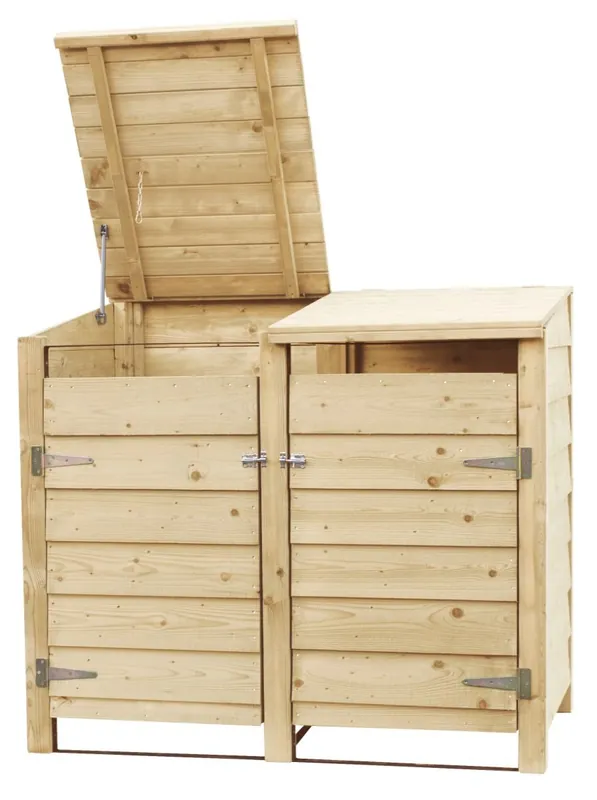 Kliko ombouw container ombouw klikoberging klikokast containerberging 2 containers dubbel dicht | Tijdelijke aanbieding