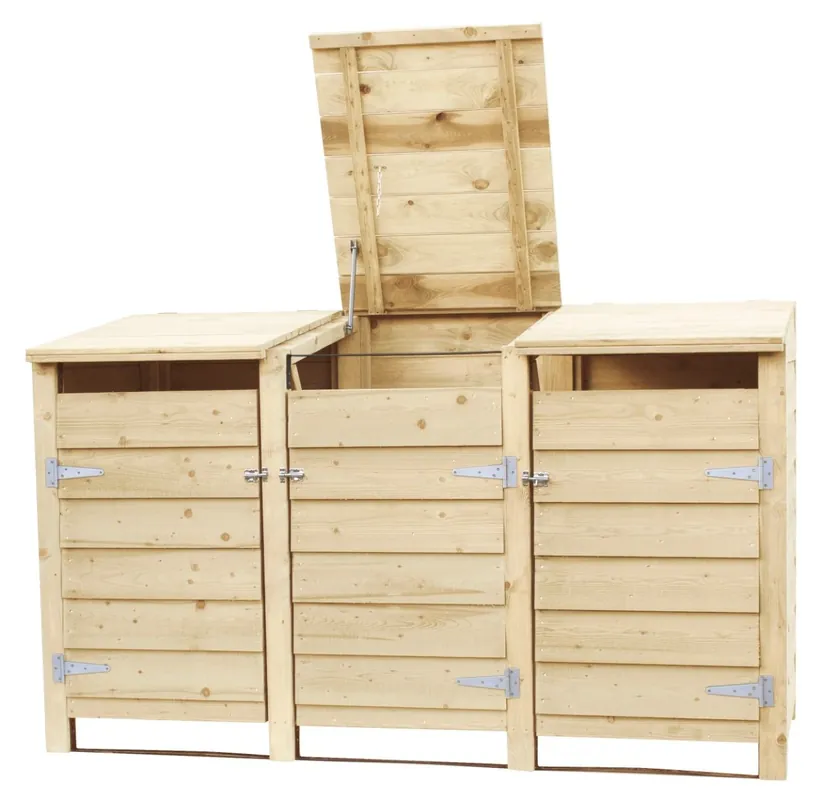 Kliko ombouw container ombouw klikoberging klikokast containerberging 3 containers triple dicht - Laatste kans