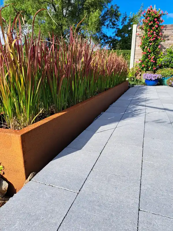Cortenstaal plantenbak bloembak rechthoek 120x40x40cm - Beste prijs