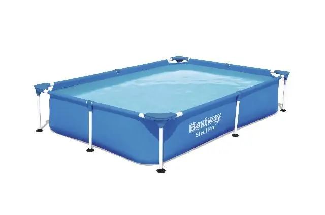 Veilige betaling - Zwembad stalen frame 221x150x43cm