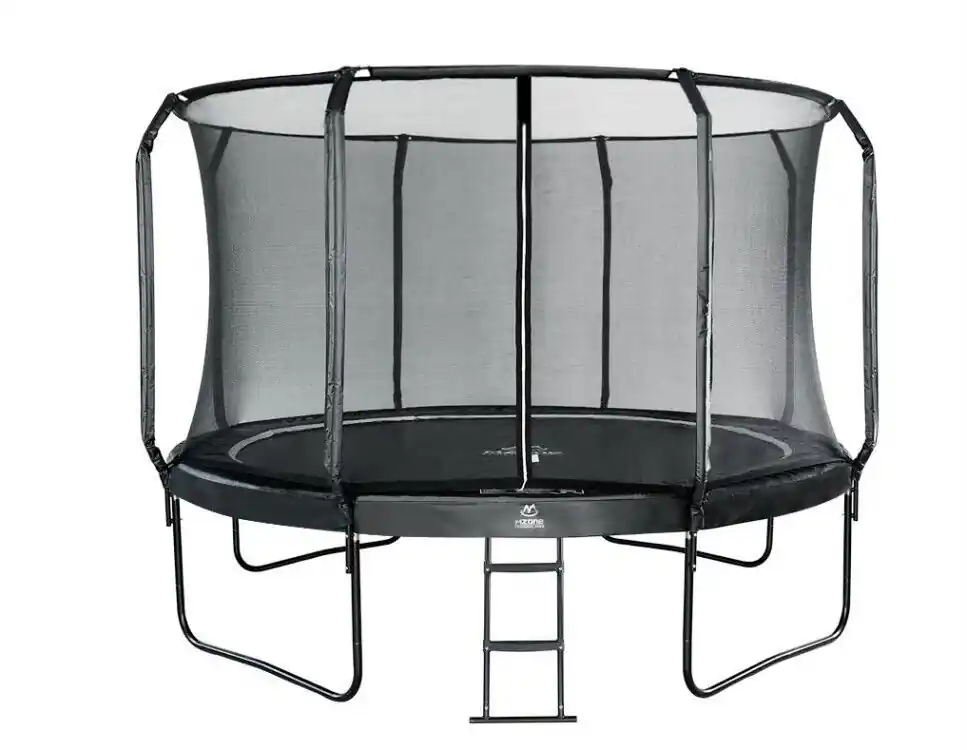 Trampoline met veiligheidsnet en trap carbon fiber 310cm - Nieuw binnengekomen