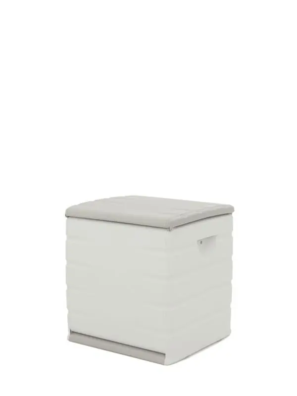 Nieuw in het assortiment - Kussenbox opbergbox grijs 60x61x53cm
