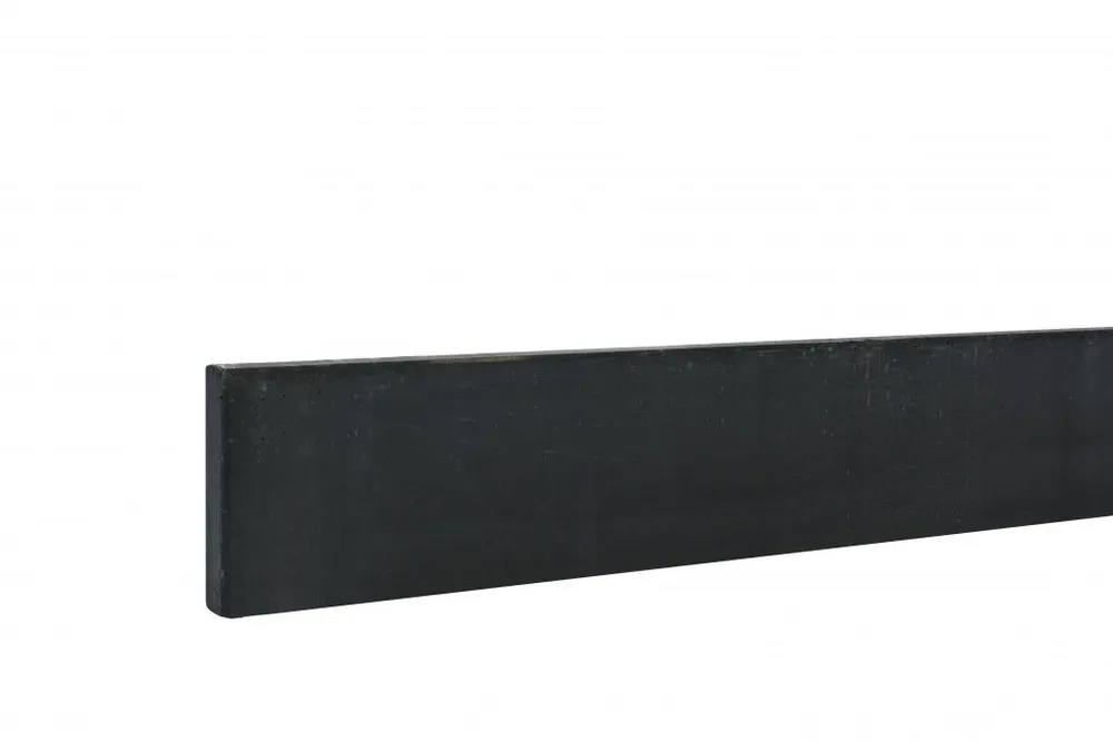 Zolang de voorraad strekt - Betonplaat hout beton schutting antraciet 184x25x3,5cm