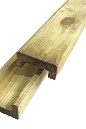 Afdeklat bovenlat grenen 3.8x10x450cm - Dagdeal