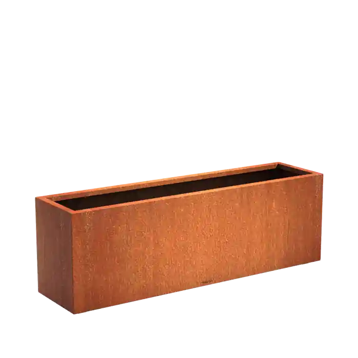 Veel gevraagd - Cortenstaal plantenbak bloembak rechthoek 150x40x40cm