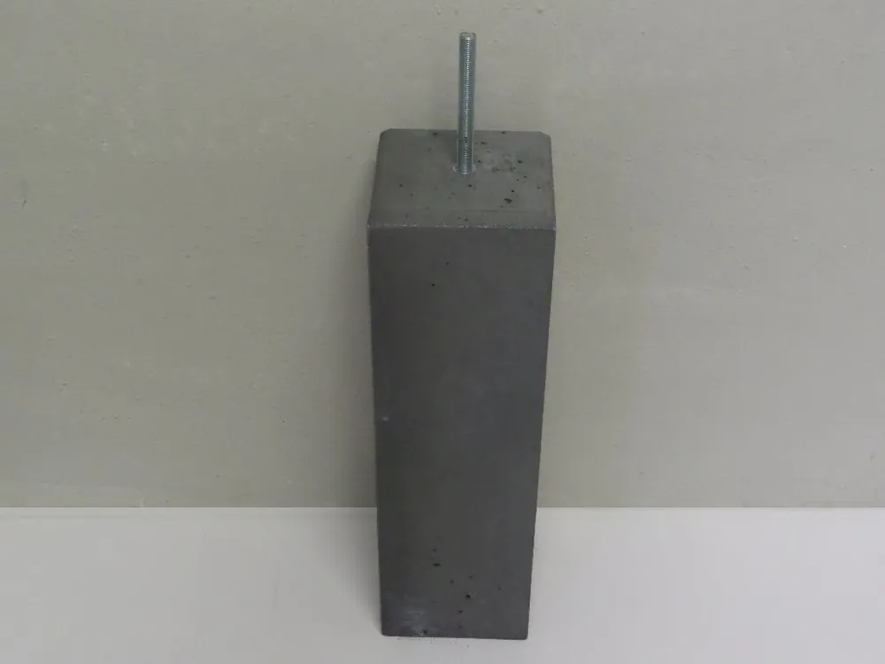 Betonpoer hoog model met facetrand 170x170mm - Topdeal