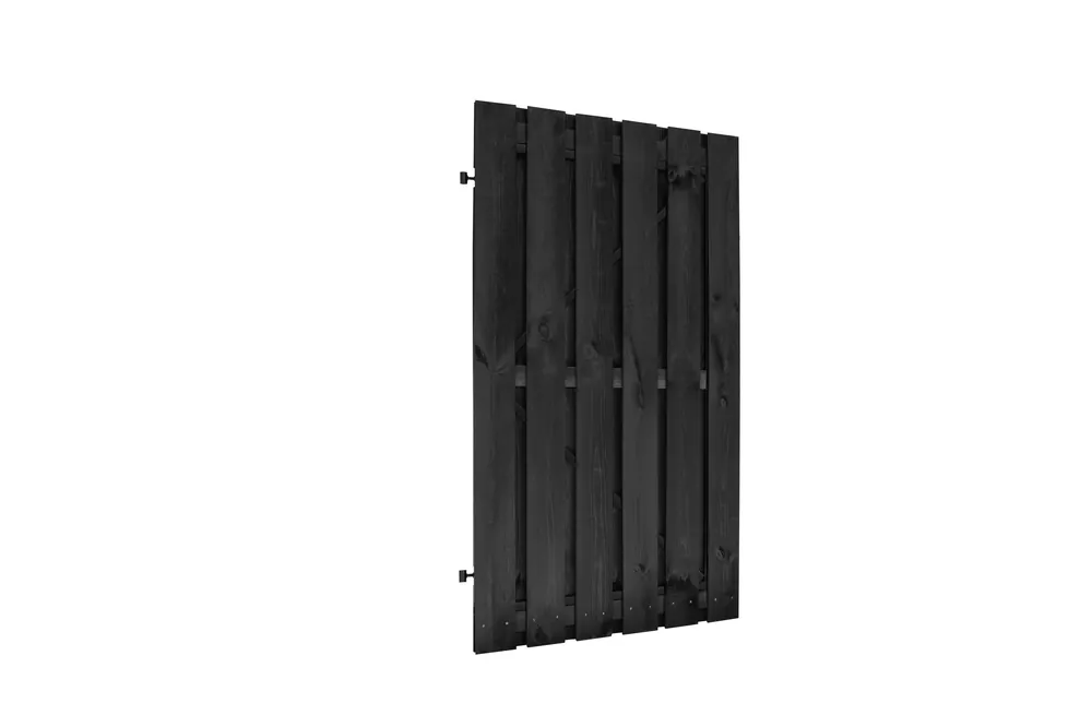 Tuinpoort op poortframe zwart verstelbaar incl. dag- en nachtslot 100x180cm | Koopje