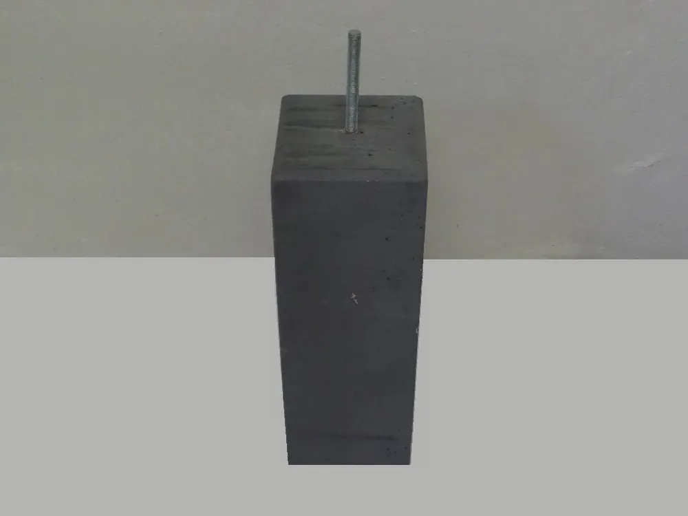 Betonpoer hoog model met facetrand 195x195mm | Superprijs
