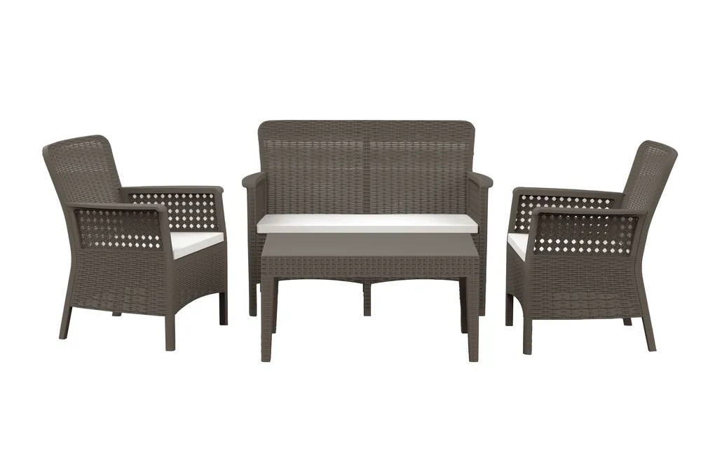 Kunststof loungeset Florence (incl. kussens) - Net gelanceerd