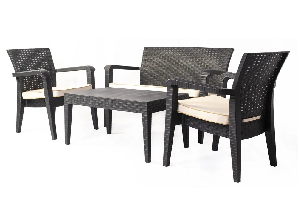 Kunststof loungeset Alas (incl. kussens) | Opruiming
