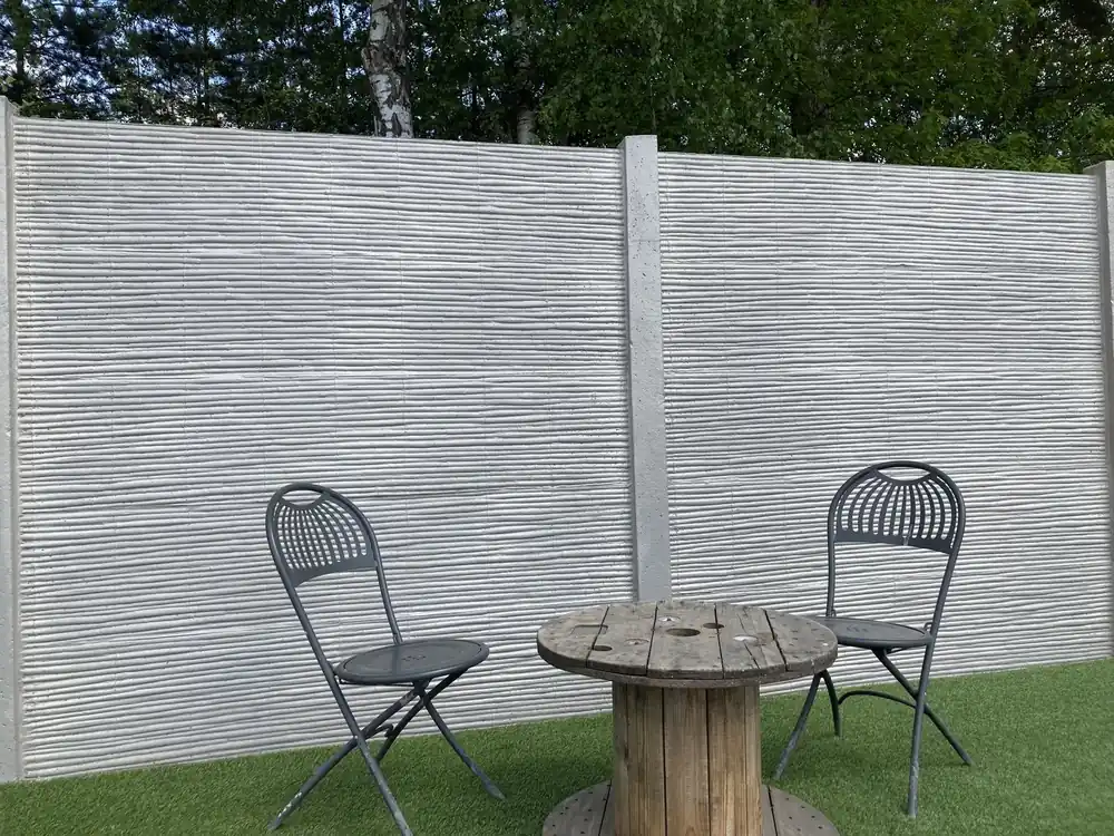 Beton schutting Bamboostone enkelzijdig 200x200cm - Premiumkwaliteit