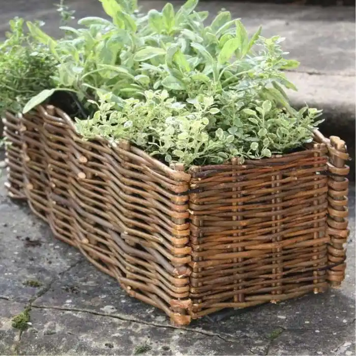 Verlaagde prijs - Moestuinbak plantenbak wilgen 100x35x35cm