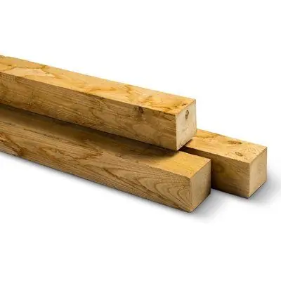 Kastanjehouten palen vierkant rustiek 8x8x250cm | Professionele kwaliteit
