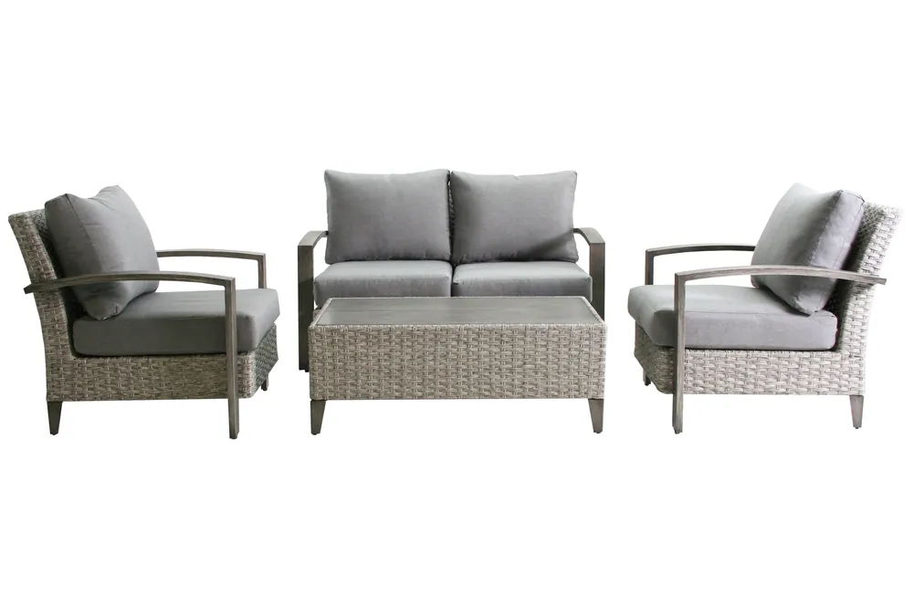 Superprijs - Aluminium loungeset Bradley 4 personen