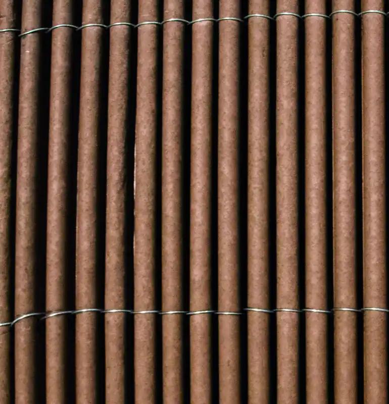 Wilgenmatten composiet tuinscherm donkerbruin 2x3m - Korting