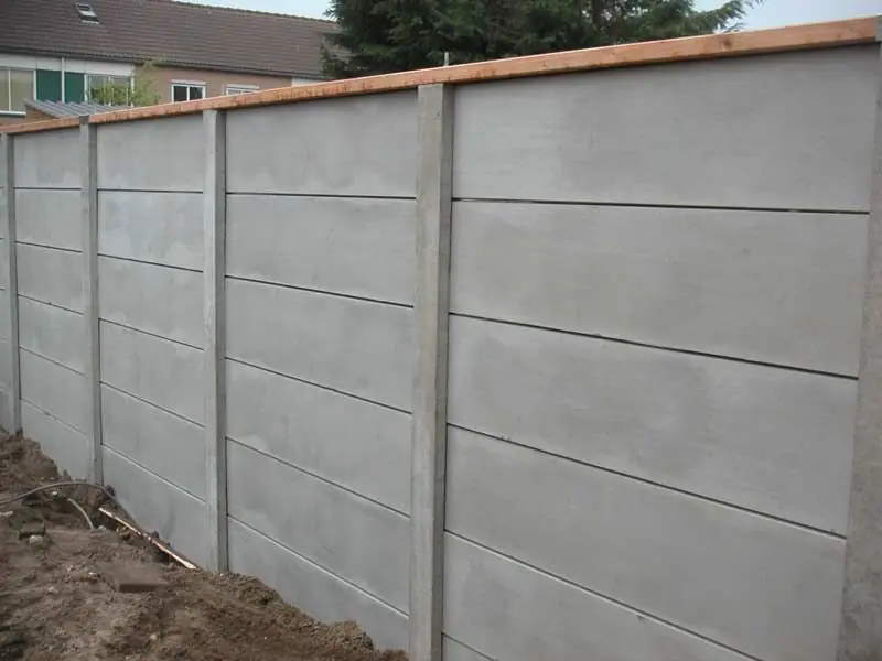 Beton schutting Basic grijs dubbelzijdig 200x193cm - Flitsaanbieding