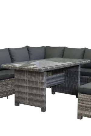 Actie | Aluminium loungeset Parma 8 personen