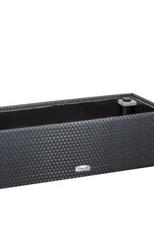 Zelfwaterende plantenbak antraciet 95x40x30cm - Nieuw