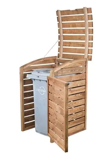 Kliko ombouw container ombouw klikoberging klikokast containerberging 1 container enkel dicht 72x90x120cm | Aanrader