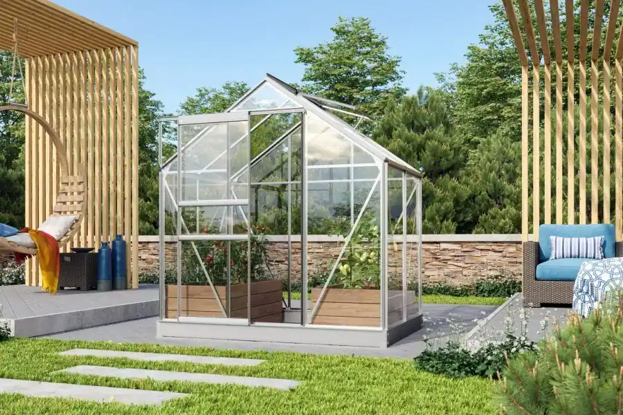 Favoriet van klanten | Tuinkas Juventus 2,5–6,2 m² – 4mm Polycarbonaat of Veiligheidsglas