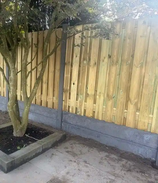 Hout beton schutting antraciet 230x190cm (per set) - Snelle verzending